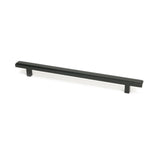 This is an image showing From The Anvil - Matt Black Scully Pull Handle - Large available from T.H Wiggans Architectural Ironmongery in Kendal, quick delivery and discounted prices