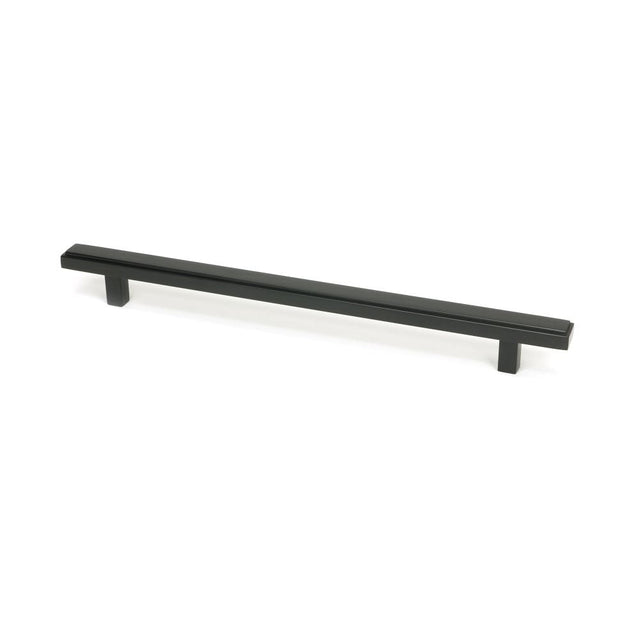 This is an image showing From The Anvil - Matt Black Scully Pull Handle - Large available from T.H Wiggans Architectural Ironmongery in Kendal, quick delivery and discounted prices