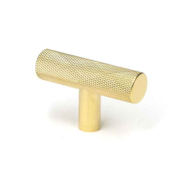 This is an image showing From The Anvil - Polished Brass Brompton T-Bar available from T.H Wiggans Architectural Ironmongery in Kendal, quick delivery and discounted prices