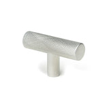 This is an image showing From The Anvil - Satin Chrome Brompton T-Bar available from T.H Wiggans Architectural Ironmongery in Kendal, quick delivery and discounted prices