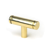 This is an image showing From The Anvil - Polished Brass Kelso T-Bar available from T.H Wiggans Architectural Ironmongery in Kendal, quick delivery and discounted prices