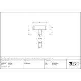 This is an image showing From The Anvil - Aged Brass Kelso T-Bar available from trade door handles, quick delivery and discounted prices