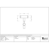 This is an image showing From The Anvil - Polished Chrome Kelso T-Bar available from trade door handles, quick delivery and discounted prices