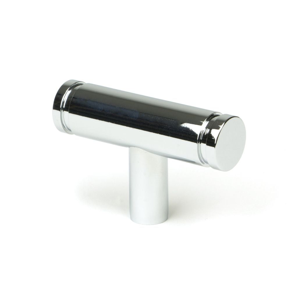 This is an image showing From The Anvil - Polished Chrome Kelso T-Bar available from T.H Wiggans Architectural Ironmongery in Kendal, quick delivery and discounted prices