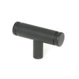 This is an image showing From The Anvil - Matt Black Kelso T-Bar available from T.H Wiggans Architectural Ironmongery in Kendal, quick delivery and discounted prices