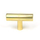 This is an image showing From The Anvil - Polished Brass Judd T-Bar available from trade door handles, quick delivery and discounted prices