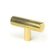 This is an image showing From The Anvil - Polished Brass Judd T-Bar available from T.H Wiggans Architectural Ironmongery in Kendal, quick delivery and discounted prices