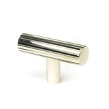 This is an image showing From The Anvil - Polished Nickel Judd T-Bar available from T.H Wiggans Architectural Ironmongery in Kendal, quick delivery and discounted prices