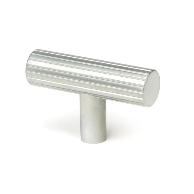 This is an image showing From The Anvil - Satin Chrome Judd T-Bar available from T.H Wiggans Architectural Ironmongery in Kendal, quick delivery and discounted prices