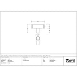 This is an image showing From The Anvil - Polished Bronze Kelso T-Bar available from trade door handles, quick delivery and discounted prices