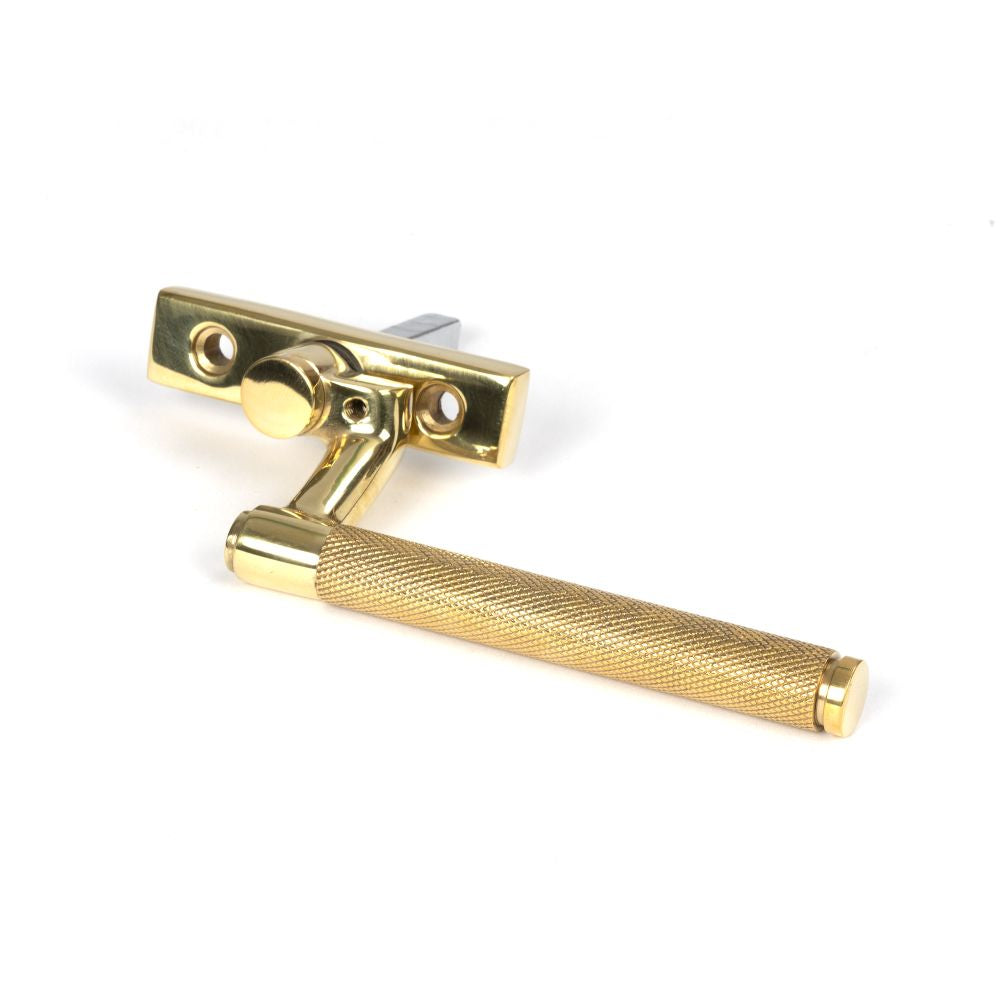 This is an image showing From The Anvil - Polished Brass Brompton Espag - LH available from T.H Wiggans Architectural Ironmongery in Kendal, quick delivery and discounted prices