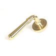 This is an image of From The Anvil - Polished Brass Newbury Lever on Rose Set (Plain) available to order from T.H Wiggans Architectural Ironmongery in Kendal, quick delivery and discounted prices.