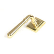 This is an image of From The Anvil - Polished Brass Newbury Lever on Rose Set (Square) available to order from T.H Wiggans Architectural Ironmongery in Kendal, quick delivery and discounted prices.