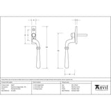 This is an image showing From The Anvil - Polished Marine SS (316) Newbury Espag - RH available from T.H Wiggans Architectural Ironmongery in Kendal, quick delivery and discounted prices