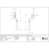 This is an image showing From The Anvil - Satin Marine SS (316) Newbury Espag - RH available from T.H Wiggans Architectural Ironmongery in Kendal, quick delivery and discounted prices