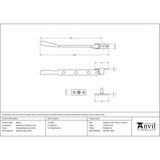 This is an image showing From The Anvil - Polished Marine SS (316) 8" Newbury Stay available from T.H Wiggans Architectural Ironmongery in Kendal, quick delivery and discounted prices