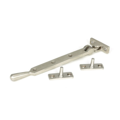This is an image showing From The Anvil - Satin Marine SS (316) 8" Newbury Stay available from T.H Wiggans Architectural Ironmongery in Kendal, quick delivery and discounted prices
