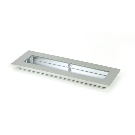 This is an image of From The Anvil - Satin Chrome 175mm Plain Rectangular Pull available to order from T.H Wiggans Architectural Ironmongery in Kendal, quick delivery and discounted prices.