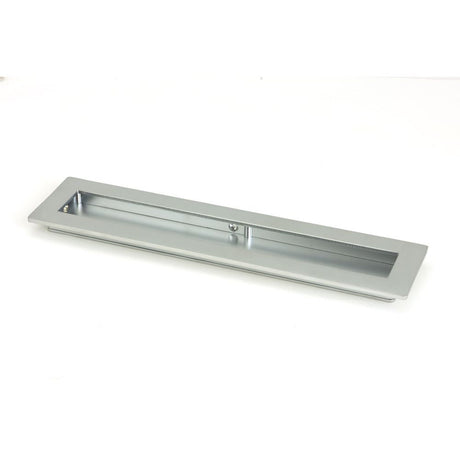 This is an image of From The Anvil - Satin Chrome 250mm Plain Rectangular Pull available to order from T.H Wiggans Architectural Ironmongery in Kendal, quick delivery and discounted prices.