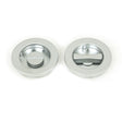 This is an image of From The Anvil - Satin Chrome 60mm Plain Round Pull - Privacy Set available to order from T.H Wiggans Architectural Ironmongery in Kendal, quick delivery and discounted prices.