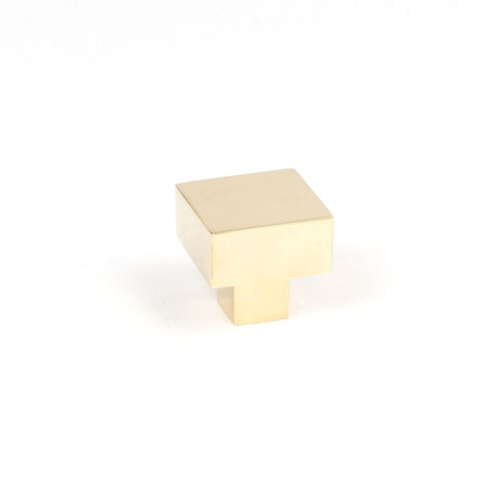 This is an image showing From The Anvil - Polished Brass Albers Cabinet Knob - 25mm available from T.H Wiggans Architectural Ironmongery in Kendal, quick delivery and discounted prices