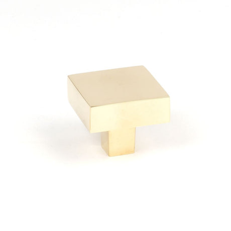 This is an image showing From The Anvil - Polished Brass Albers Cabinet Knob - 35mm available from T.H Wiggans Architectural Ironmongery in Kendal, quick delivery and discounted prices