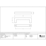 This is an image showing From The Anvil - Polished Brass Albers Pull Handle - Small available from trade door handles, quick delivery and discounted prices