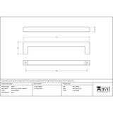 This is an image showing From The Anvil - Polished Brass Albers Pull Handle - Medium available from trade door handles, quick delivery and discounted prices