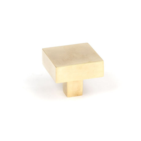 This is an image showing From The Anvil - Aged Brass Albers Cabinet Knob - 35mm available from T.H Wiggans Architectural Ironmongery in Kendal, quick delivery and discounted prices