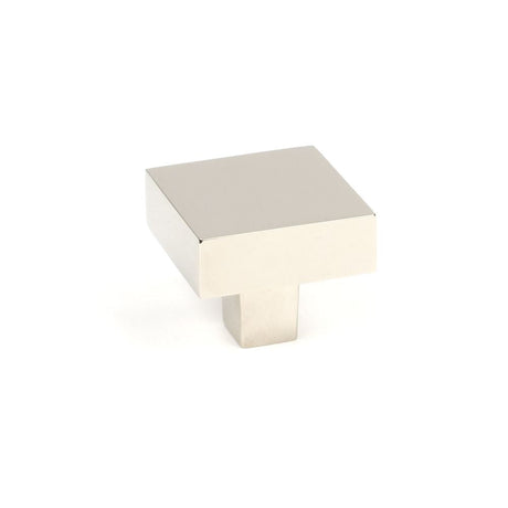 This is an image showing From The Anvil - Polished Nickel Albers Cabinet Knob - 35mm available from T.H Wiggans Architectural Ironmongery in Kendal, quick delivery and discounted prices
