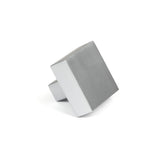 This is an image showing From The Anvil - Satin Chrome Albers Cabinet Knob - 35mm available from trade door handles, quick delivery and discounted prices