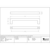 This is an image showing From The Anvil - Satin Chrome Albers Pull Handle - Medium available from trade door handles, quick delivery and discounted prices