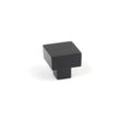 This is an image showing From The Anvil - Matt Black Albers Cabinet Knob - 25mm available from T.H Wiggans Architectural Ironmongery in Kendal, quick delivery and discounted prices
