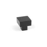 This is an image showing From The Anvil - Matt Black Albers Cabinet Knob - 25mm available from T.H Wiggans Architectural Ironmongery in Kendal, quick delivery and discounted prices