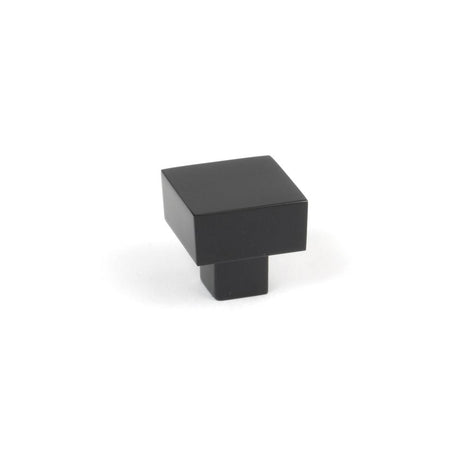 This is an image showing From The Anvil - Matt Black Albers Cabinet Knob - 25mm available from T.H Wiggans Architectural Ironmongery in Kendal, quick delivery and discounted prices