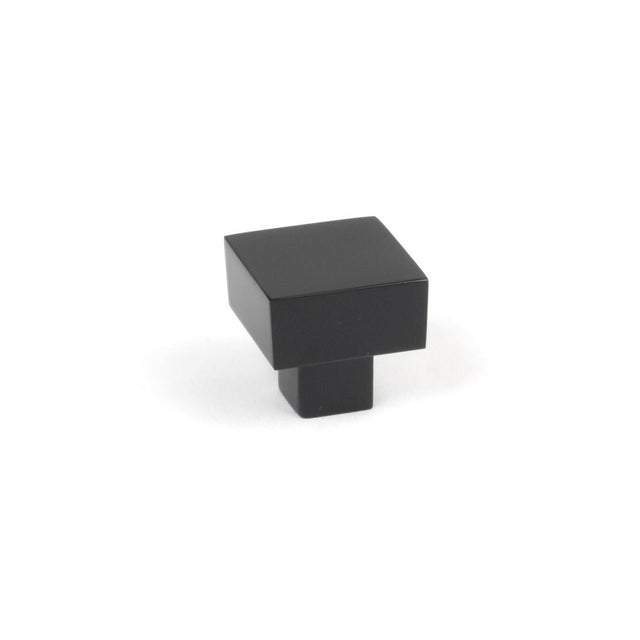 This is an image showing From The Anvil - Matt Black Albers Cabinet Knob - 25mm available from T.H Wiggans Architectural Ironmongery in Kendal, quick delivery and discounted prices