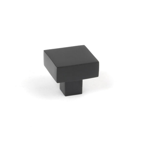 This is an image showing From The Anvil - Matt Black Albers Cabinet Knob - 30mm available from T.H Wiggans Architectural Ironmongery in Kendal, quick delivery and discounted prices