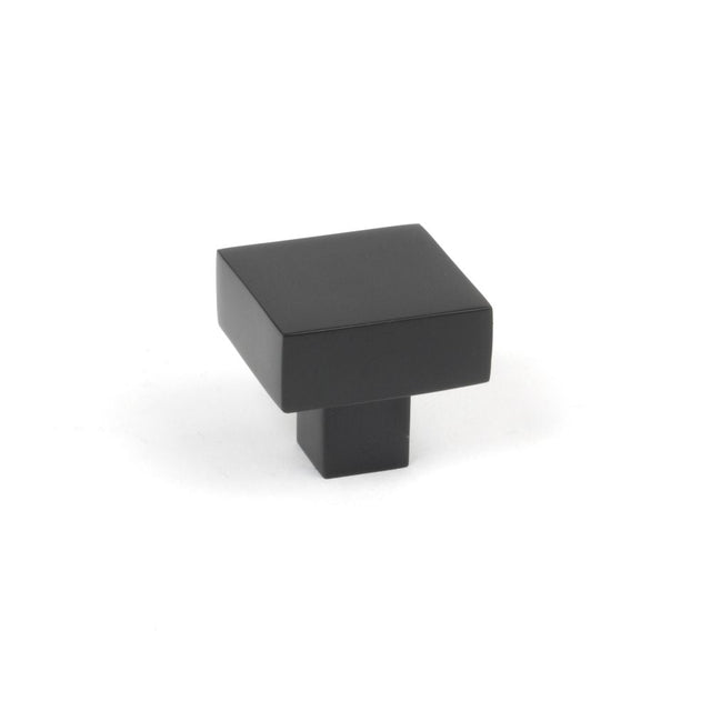 This is an image showing From The Anvil - Matt Black Albers Cabinet Knob - 30mm available from T.H Wiggans Architectural Ironmongery in Kendal, quick delivery and discounted prices
