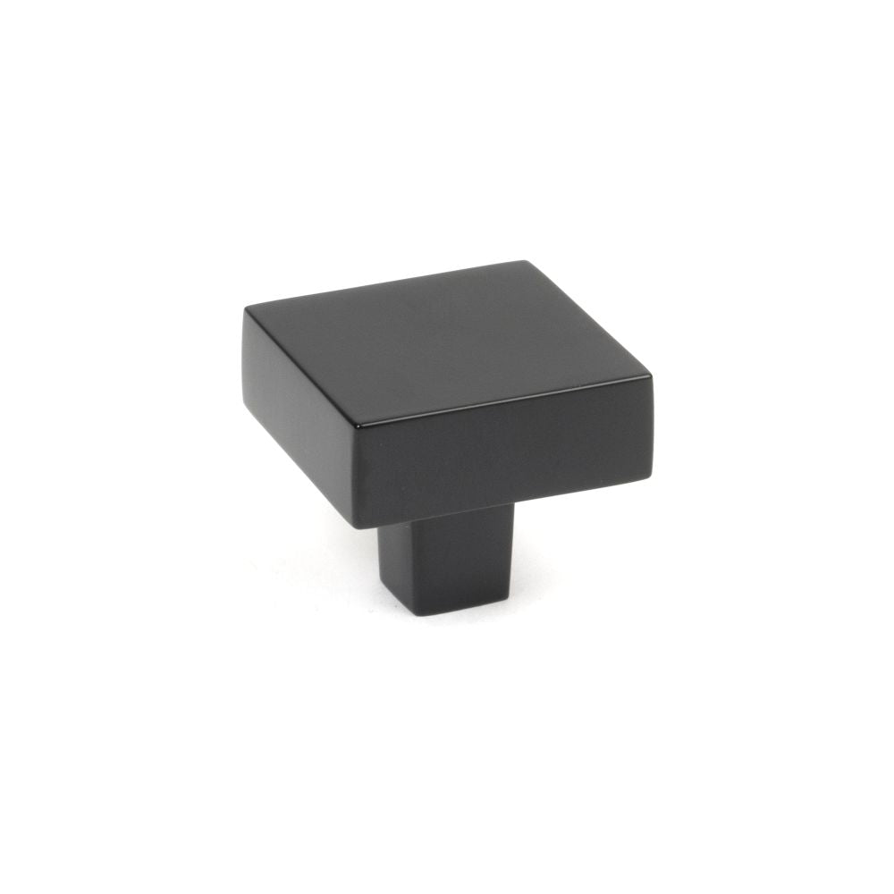 This is an image showing From The Anvil - Matt Black Albers Cabinet Knob - 35mm available from T.H Wiggans Architectural Ironmongery in Kendal, quick delivery and discounted prices