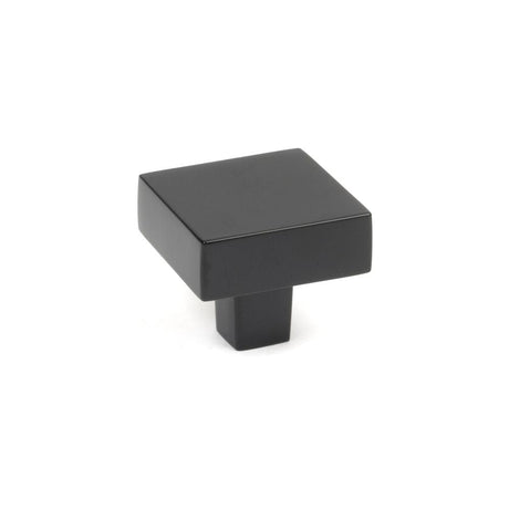 This is an image showing From The Anvil - Matt Black Albers Cabinet Knob - 35mm available from T.H Wiggans Architectural Ironmongery in Kendal, quick delivery and discounted prices