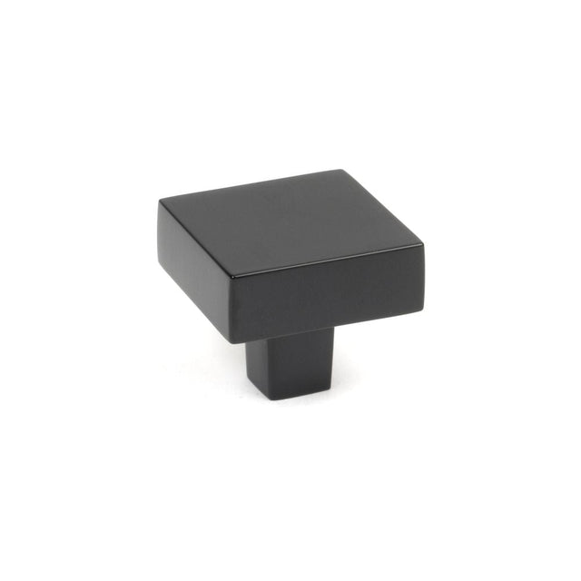 This is an image showing From The Anvil - Matt Black Albers Cabinet Knob - 35mm available from T.H Wiggans Architectural Ironmongery in Kendal, quick delivery and discounted prices