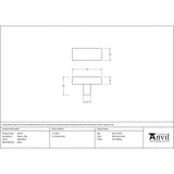 This is an image showing From The Anvil - Matt Black Albers T-Bar available from trade door handles, quick delivery and discounted prices