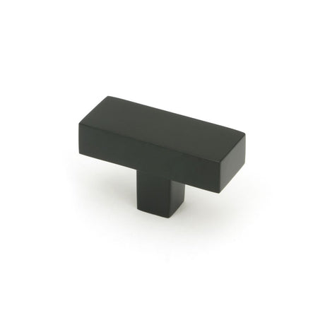This is an image showing From The Anvil - Matt Black Albers T-Bar available from T.H Wiggans Architectural Ironmongery in Kendal, quick delivery and discounted prices