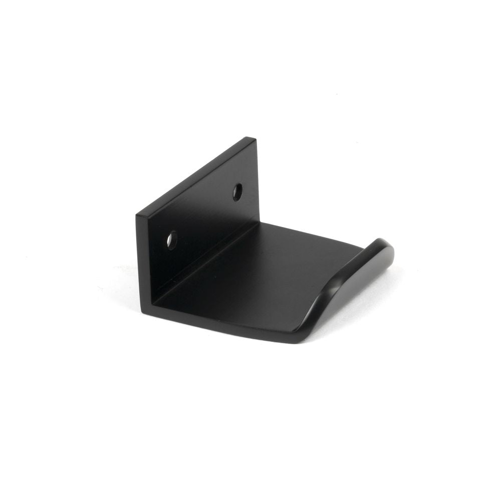 This is an image showing From The Anvil - Matt Black 50mm Moore Edge Pull available from trade door handles, quick delivery and discounted prices