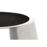 This is an image showing From The Anvil - Satin Marine SS (316) 16cm Hepworth Pot available from T.H Wiggans Architectural Ironmongery in Kendal, quick delivery and discounted prices