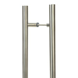 This is an image of From The Anvil - Satin Marine SS (316) 0.6m Offset T Bar Handle B2B 32mm available to order from T.H Wiggans Architectural Ironmongery in Kendal, quick delivery and discounted prices.