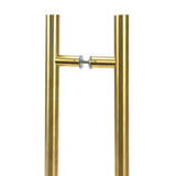 This is an image of From The Anvil - Aged Brass (316) 0.9m T Bar Handle B2B 32mm available to order from T.H Wiggans Architectural Ironmongery in Kendal, quick delivery and discounted prices.