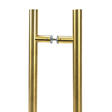 This is an image of From The Anvil - Aged Brass (316) 0.9m T Bar Handle B2B 32mm available to order from T.H Wiggans Architectural Ironmongery in Kendal, quick delivery and discounted prices.