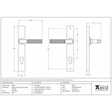 This is an image showing From The Anvil - Satin Brass Brompton Slimline Lever Espag. Lock Set available from trade door handles, quick delivery and discounted prices
