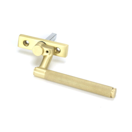 This is an image showing From The Anvil - Satin Brass Brompton Espag - LH available from T.H Wiggans Architectural Ironmongery in Kendal, quick delivery and discounted prices